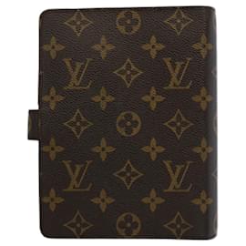 Louis Vuitton-Louis Vuitton COUVERTURE AGENDA FONCTIONNEL MM-Brown