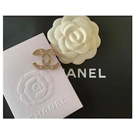 Chanel-Chanel CC Broche B 19 S doré-Bijouterie dorée