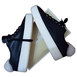 Bailarinas Michael Kors de piel negra Negro