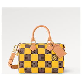 Louis Vuitton-LV speedy 25 Bandoulière Damier Pop-Giallo