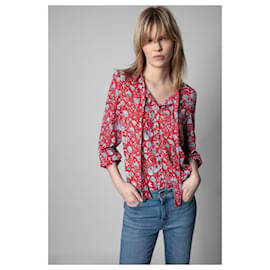 Zadig & Voltaire-Zadig & Voltaire Taos Flowers Field shirt-Red