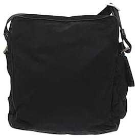 Prada-PRADA Shoulder Bag Nylon Black Auth ep2120-Black