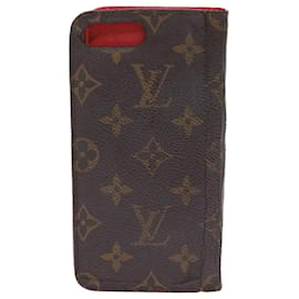 Louis Vuitton-LOUIS VUITTON Monograma i Phone Case Capa Chave 7Definir LV Auth bs9193-Monograma