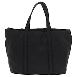 Prada-PRADA Hand Bag Nylon Black Auth ac2434-Black