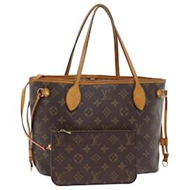 Louis Vuitton-LOUIS VUITTON Monogram Neverfull PM Tote Bag M40155 Auth LV 58889-Monogramme