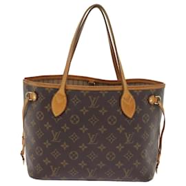 Louis Vuitton-LOUIS VUITTON Monogram Neverfull PM Tote Bag M40155 Auth LV 58889-Monogramme
