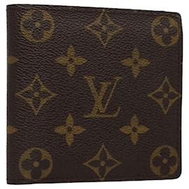 Louis Vuitton-LOUIS VUITTON Monogram Portefeuille Marco Carteira Bifold M61675 Autenticação de LV 57875-Monograma