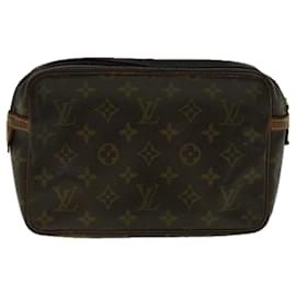 Louis Vuitton-Louis Vuitton Monogram Compiegne 23 Clutch Bag M51847 LV Auth 56825-Monogram