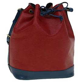 Louis Vuitton-LOUIS VUITTON Epi Noe Umhängetasche Bicolor Rot Blau M44084 LV Auth 58724-Rot,Blau