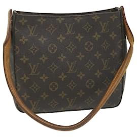Louis Vuitton-Bolsa de ombro LOUIS VUITTON Monograma Looping MM M51146 LV Auth ep2174-Monograma