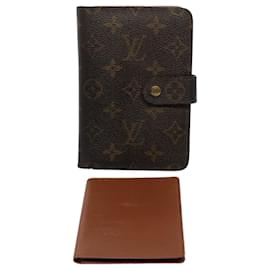 Louis Vuitton-Carteira LOUIS VUITTON Monograma Porto Papie Zip M61207 LV Auth bs9502-Monograma