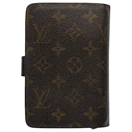 Louis Vuitton-LOUIS VUITTON Monogram Porto Papie Zip Wallet M61207 LV Auth bs9502-Monogram