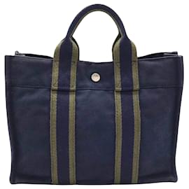 Hermès-Hermès Fourre Tout-Azul marinho