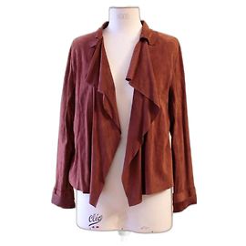 Gerard Darel Wildlederweste Kastanie