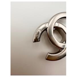 Chanel-CHANEL fibbia per chiusura originale CC turnlock-Grigio
