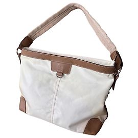 Bolsa de mão Bogner em couro marrom bege Marrom Bege