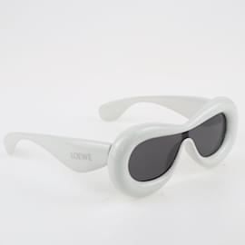 Loewe-Weißes LW400991 Schild-Sonnenbrille-Weiß