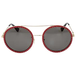 Gucci-rojo/Oro GG0061s gafas de sol-Dorado