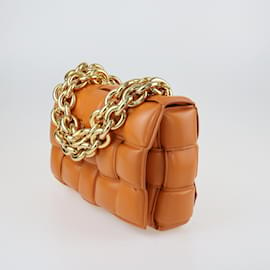 Bottega Veneta-Brown Chain Cassette Shoulder Bag-Brown