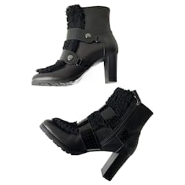 Longchamp-botas de tornozelo-Preto