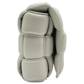 Bottega Veneta-Bottega Veneta Padded Cassette Bag in White Leather-White