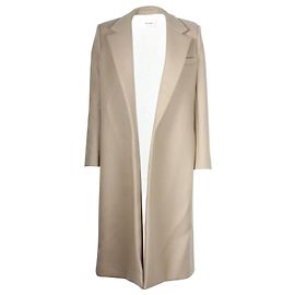Theory The Row Demi Trench Coat in Brown Wool Brown