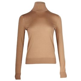 Theory-Rollkragenpullover aus brauner Regalwolle Braun