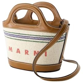 Marni-Tropicalia Micro Shopper Bag - Marni - Cotton - Beige-Beige