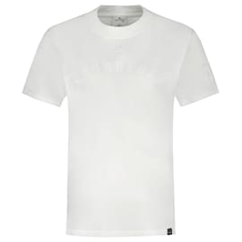 Courreges-Ac Straight T-Shirt - Courreges - Cotton - White-White