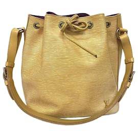 Louis Vuitton-Louis Vuitton Epi Noe Leather Shoulder Bag M44009 in Fair condition-Yellow