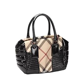 Burberry-Nova Check Luxity Handbag-Black