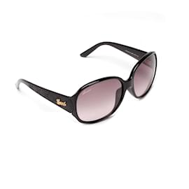 Gucci-Gafas de sol Gucci de gran tamaño tintadas Gafas de sol de plástico en buen estado-Negro