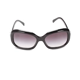 Chanel-Übergroße getönte Sonnenbrille-Schwarz