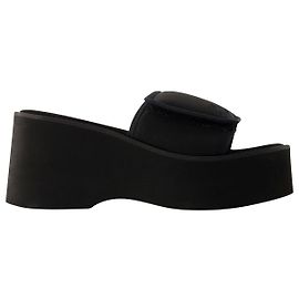 Scuba Wave Sandalen – Courreges – Polyester – Schwarz Schwarz