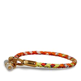 Hermès-Pulsera Glenan de seda trenzada-Naranja