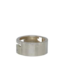 Gucci-Cutout G Silver Ring 32660-Silvery