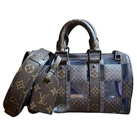 Louis Vuitton-Louis Vuitton Keepall 25 Virgil Abloh-Marrone