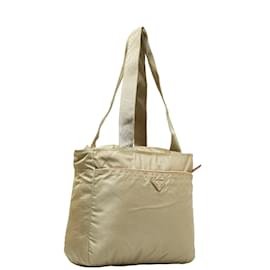 Prada-Tessuto Tote Bag-Brown