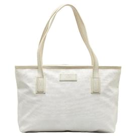 Gucci-Gucci GG Imprime Tote Bag Canvas Tote Bag 211138 in Good condition-White