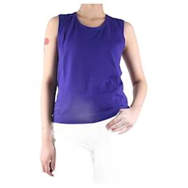 Akris-Camiseta sin mangas morada - talla UK 10-Púrpura
