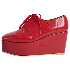 Junya Watanabe Chaussures compensées rouges à plateforme Autre