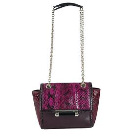 Diane Von Furstenberg Bolsa rosa com estampa de cobra Rosa