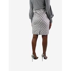 Dries Van Noten-Grey jacquard skirt - size FR 40-Other
