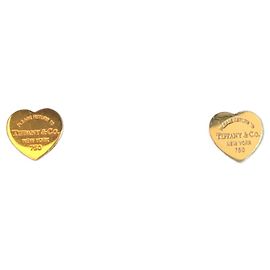 Tiffany & Co Return to Tiffany Herzohrstecker in Gelbgold, Mini Golden