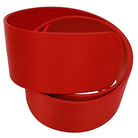 Alexander McQueen Red Leather Snap Button Women's Waist BELT Size S Red