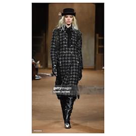 Chanel-15K $ Paris / Dallas Runway Tweed-Mantel-Mehrfarben