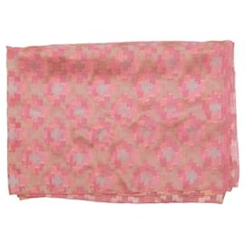 Etro-ETRO Silk Linen Pink Long Extra Long Scarf Shawl Foulard-Pink