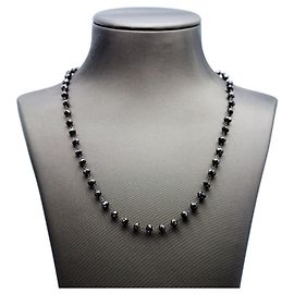 Autre Marque Collar de Diamantes negros Negro