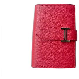 Hermès HERMES Béarn MINI wallet Texas pink New condition Pink