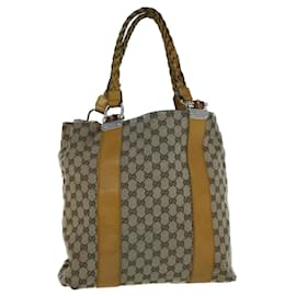 Gucci-GUCCI GG Lona Tote Bag Bege 232946 auth 56649-Bege